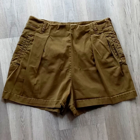 Anthropologie high waisted pleated shorts size 0 - Picture 2 of 11